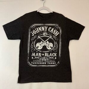 Johnny Cash Black Graphic T-Shirt